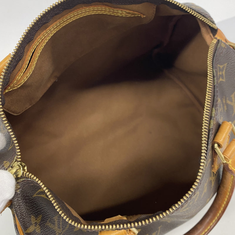 【6ia0793】ルイヴィトン ハンドバッグ モノグラム スピーディ30 M41108 ブラウン【中古】レディース