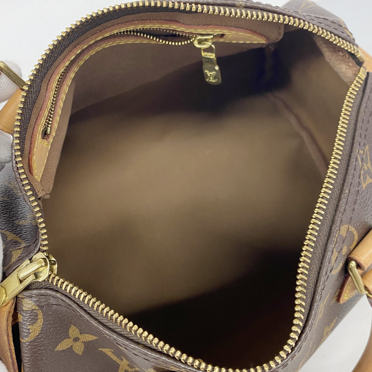 【6ia0794】ルイヴィトン ハンドバッグ モノグラム スピーディ25 M41109 ブラウン【中古】レディース