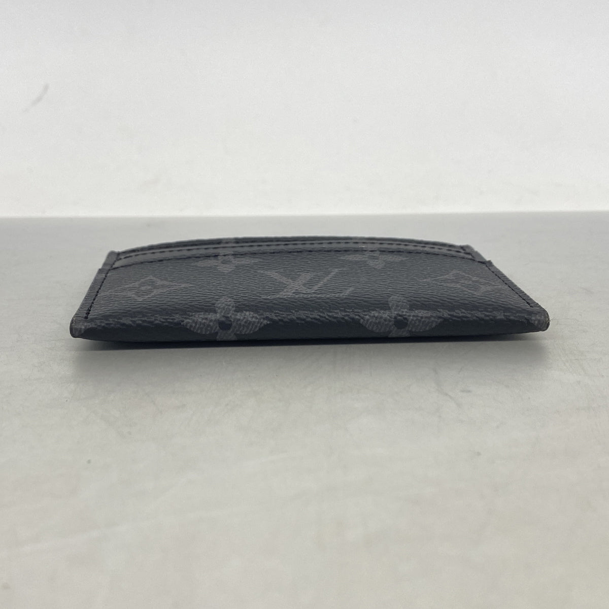 【6ia0799】ルイヴィトン カードケース モノグラム・エクリプス ポルトカルトダブル M62170 ブラック【中古】メンズ