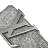 【6ia0807】ルイヴィトン ベルト ダミエ・グラフィット サンチュール LVイニシアル M9808 ブラック【中古】メンズ