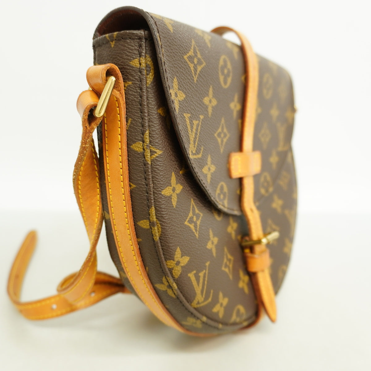 【6ia0811-h】ルイヴィトン ショルダーバッグ モノグラム シャンティMM M51233 ブラウン【中古】レディース