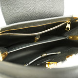 【6ia0812-h】ルイヴィトン ハンドバッグ トリヨン カプシーヌMM M24727 ノワール【中古】レディース
