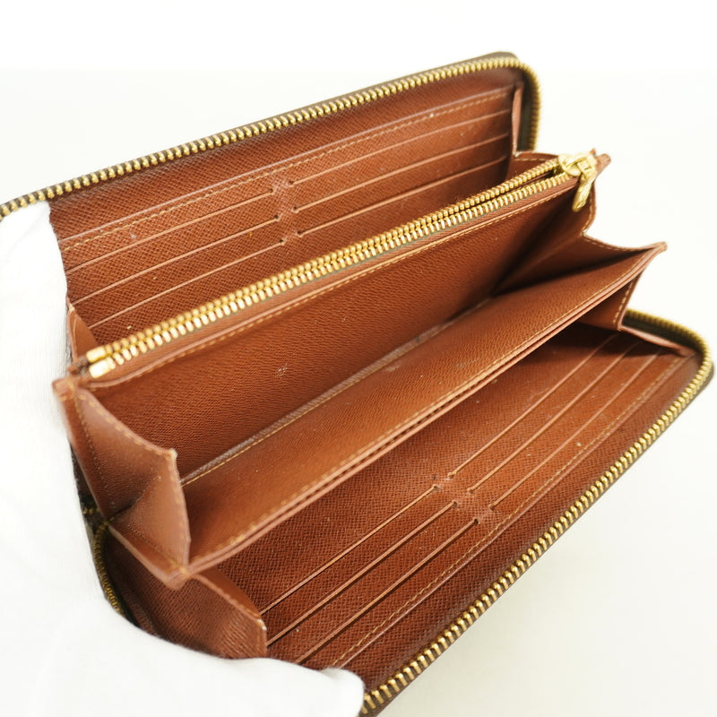 【6ia0825】ルイヴィトン 長財布 モノグラム ジッピーウォレット M42616 ブラウン【中古】メンズ レディース ユニセックス