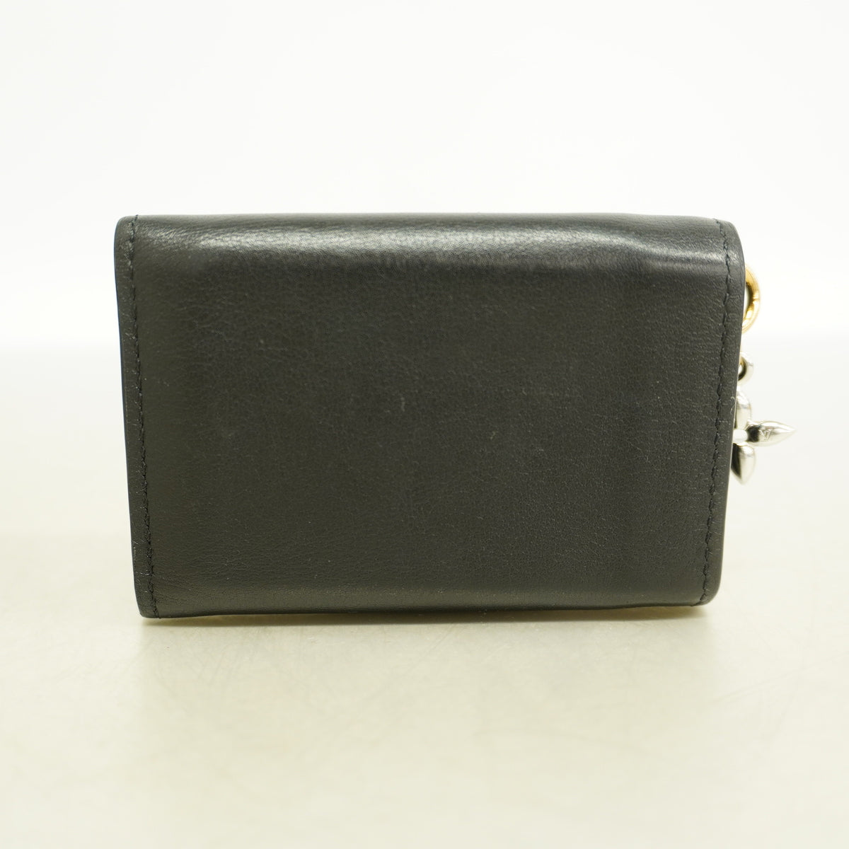 【6ia0826】ルイヴィトン 三つ折り財布 LV ブルーム ミニトリフォールドウォレットLVブルーム M29447 ブラック【中古】レディース