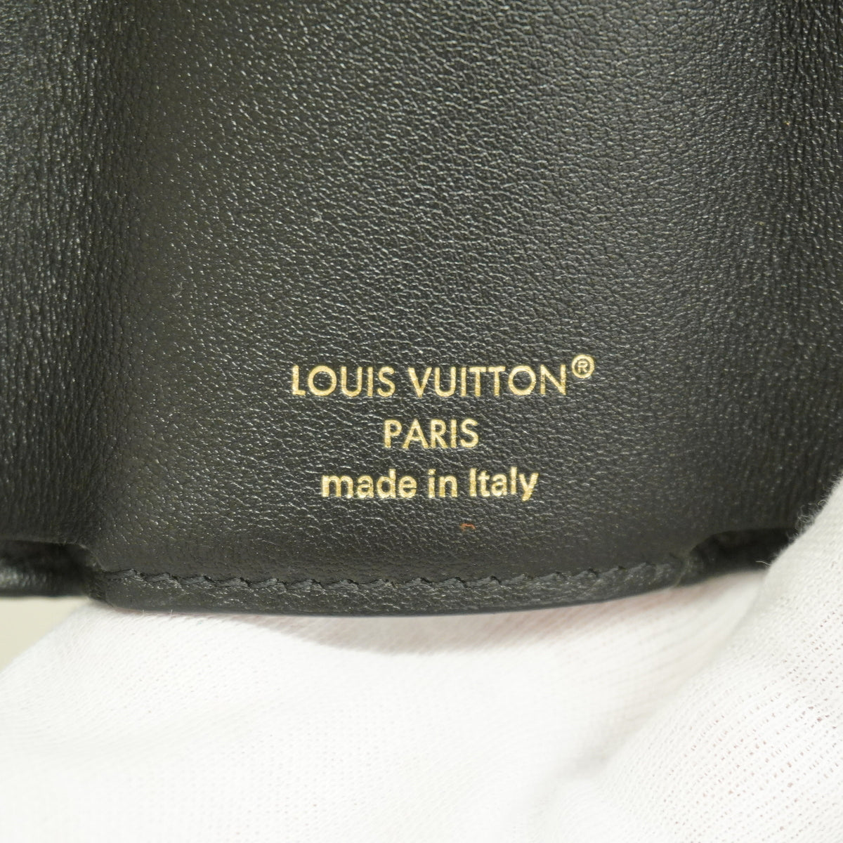 【6ia0826】ルイヴィトン 三つ折り財布 LV ブルーム ミニトリフォールドウォレットLVブルーム M29447 ブラック【中古】レディース