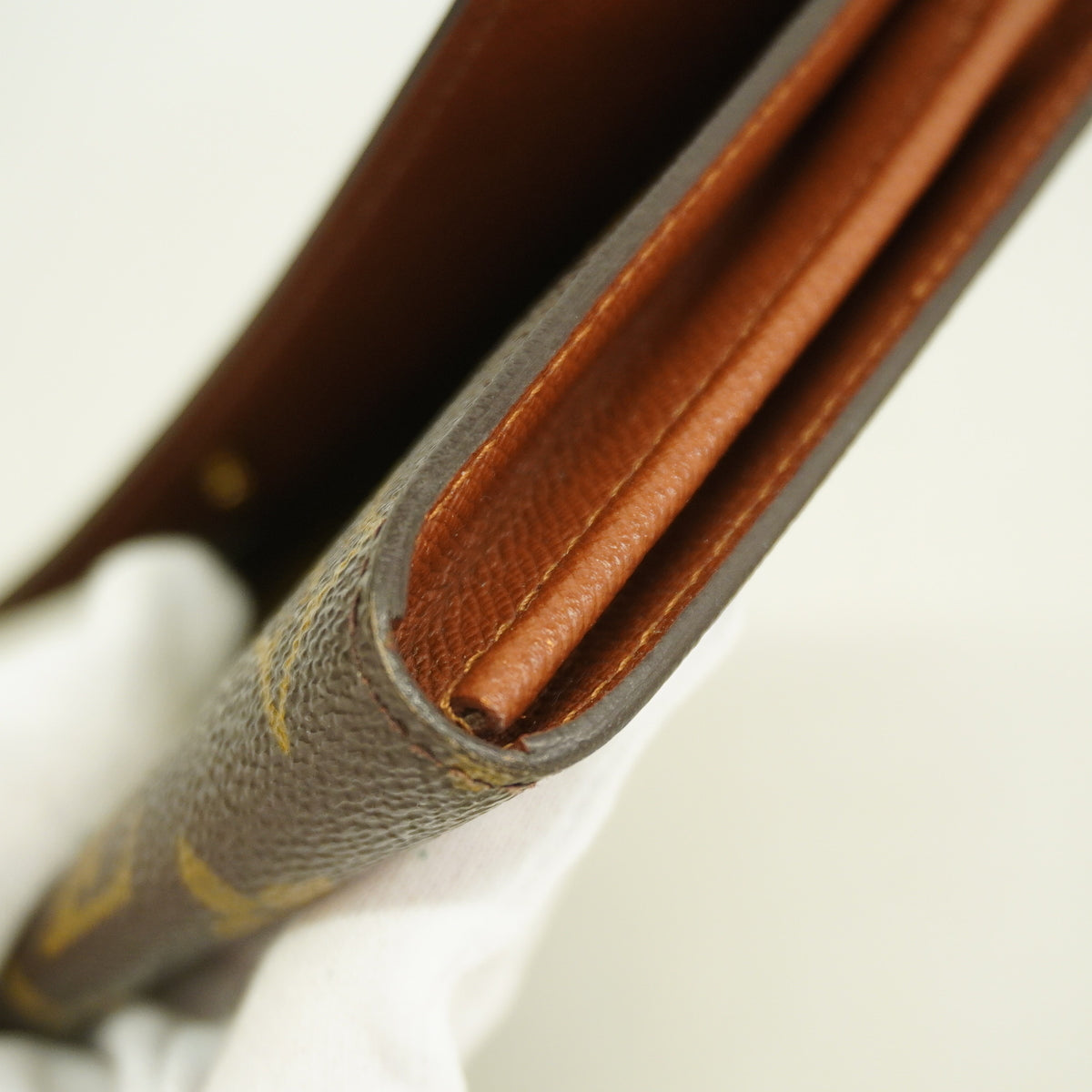 【6ia0835】ルイヴィトン 長財布 モノグラム ポシェットポルトモネクレディ M61725 ブラウン【中古】レディース