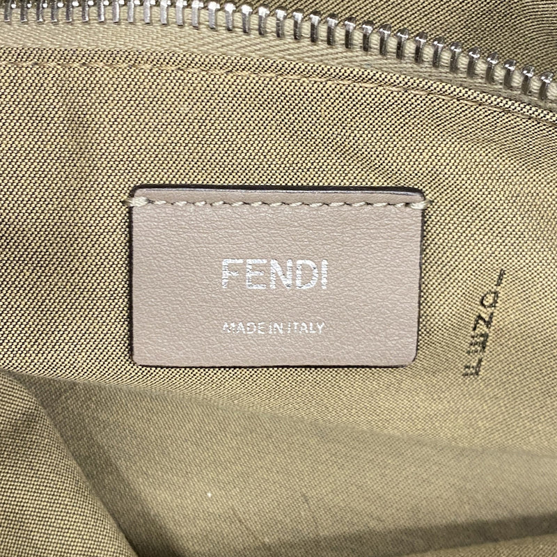 【6ia0849-h】フェンディ ハンドバッグ バイザウェイ レザー ベージュ シルバー金具 2wayバッグ【中古】レディース