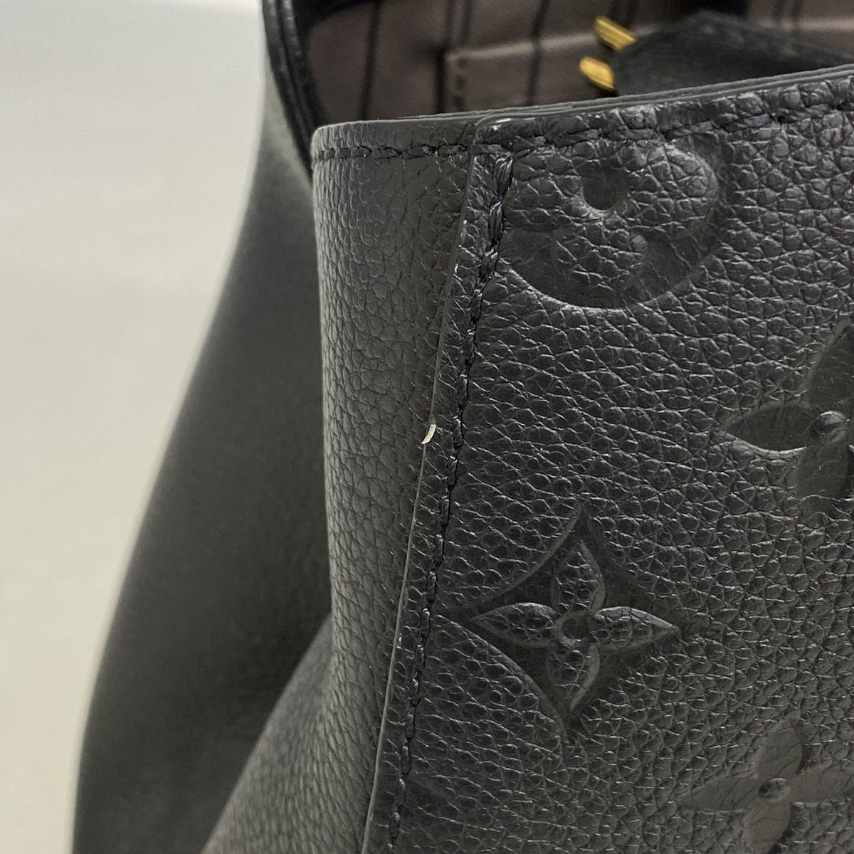 【6ia0851】ルイヴィトン ハンドバッグ モノグラム・アンプラント モンテーニュMM M41048 ノワール 2wayバッグ【中古】レディース