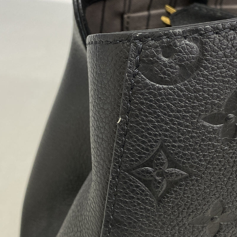 【6ia0851】ルイヴィトン ハンドバッグ モノグラム・アンプラント モンテーニュMM M41048 ノワール 2wayバッグ【中古】レディース