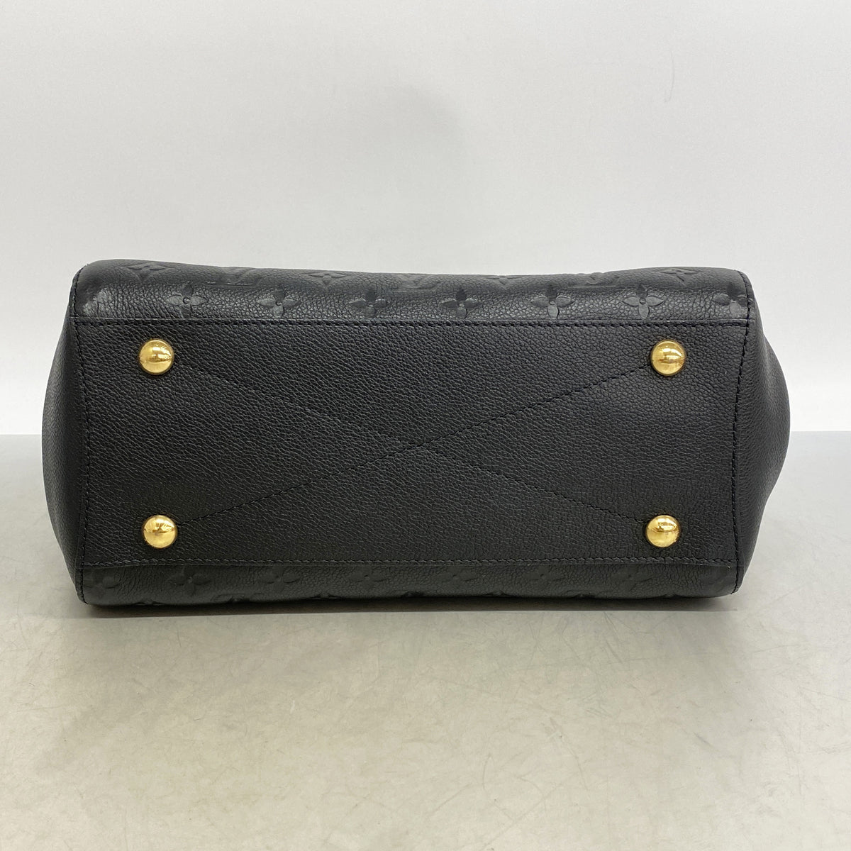 【6ia0851】ルイヴィトン ハンドバッグ モノグラム・アンプラント モンテーニュMM M41048 ノワール 2wayバッグ【中古】レディース