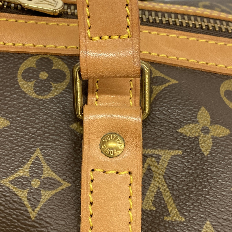【6ia0861】ルイヴィトン ボストンバッグ モノグラム サックスプール35 M41626 ブラウン【中古】メンズ レディース ユニセックス