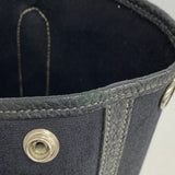【6ia0865】エルメス トートバッグ ガーデンパーティTPM トワルオフィシエ ブラック シルバー金具 □O刻印【中古】レディース