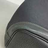 【6ia0865】エルメス トートバッグ ガーデンパーティTPM トワルオフィシエ ブラック シルバー金具 □O刻印【中古】レディース