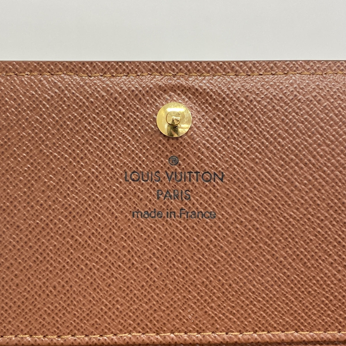 【6ia0867】ルイヴィトン 財布 モノグラム ポルトモネビエトレゾール M61730 ブラウン【中古】レディース