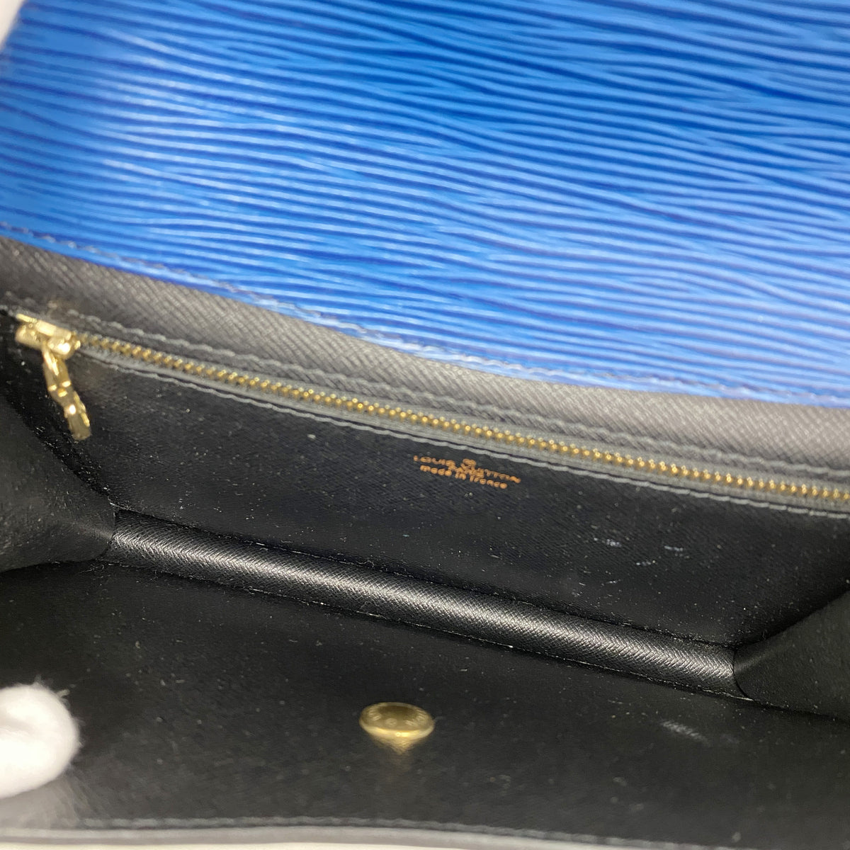 【6ia0870】ルイヴィトン クラッチバッグ エピ モンテーニュ23 M52665 トレドブルー【中古】メンズ