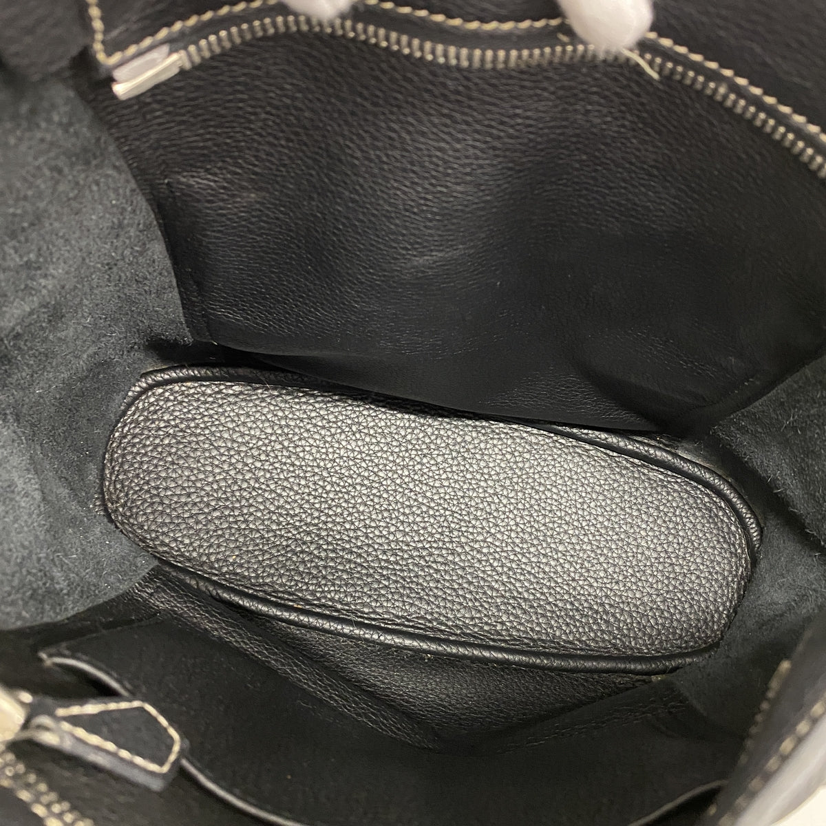 【6ia0872】エルメス ショルダーバッグ グッドニュースPM トリヨンクレマンス ブラック シルバー金具 □L刻印【中古】レディース
