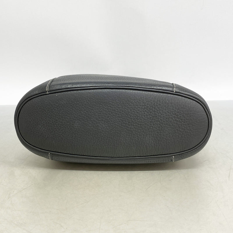 【6ia0872】エルメス ショルダーバッグ グッドニュースPM トリヨンクレマンス ブラック シルバー金具 □L刻印【中古】レディース
