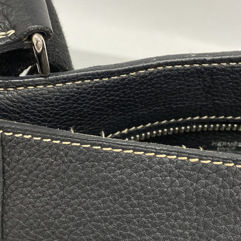 【6ia0872】エルメス ショルダーバッグ グッドニュースPM トリヨンクレマンス ブラック シルバー金具 □L刻印【中古】レディース