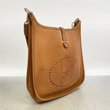 【6ia0874】エルメス ショルダーバッグ エヴリン1PM ヴァッシュ ナチュラル シルバー金具 □C刻印【中古】レディース