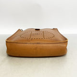 【6ia0874】エルメス ショルダーバッグ エヴリン1PM ヴァッシュ ナチュラル シルバー金具 □C刻印【中古】レディース