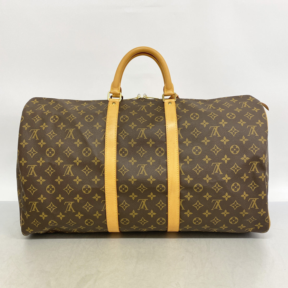 【6ia0888】ルイヴィトン ボストンバッグ モノグラム キーポル55 M41424 ブラウン【中古】メンズ レディース ユニセックス