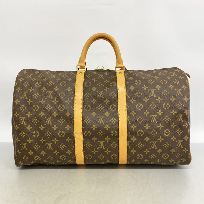 【6ia0888】ルイヴィトン ボストンバッグ モノグラム キーポル55 M41424 ブラウン【中古】メンズ レディース ユニセックス