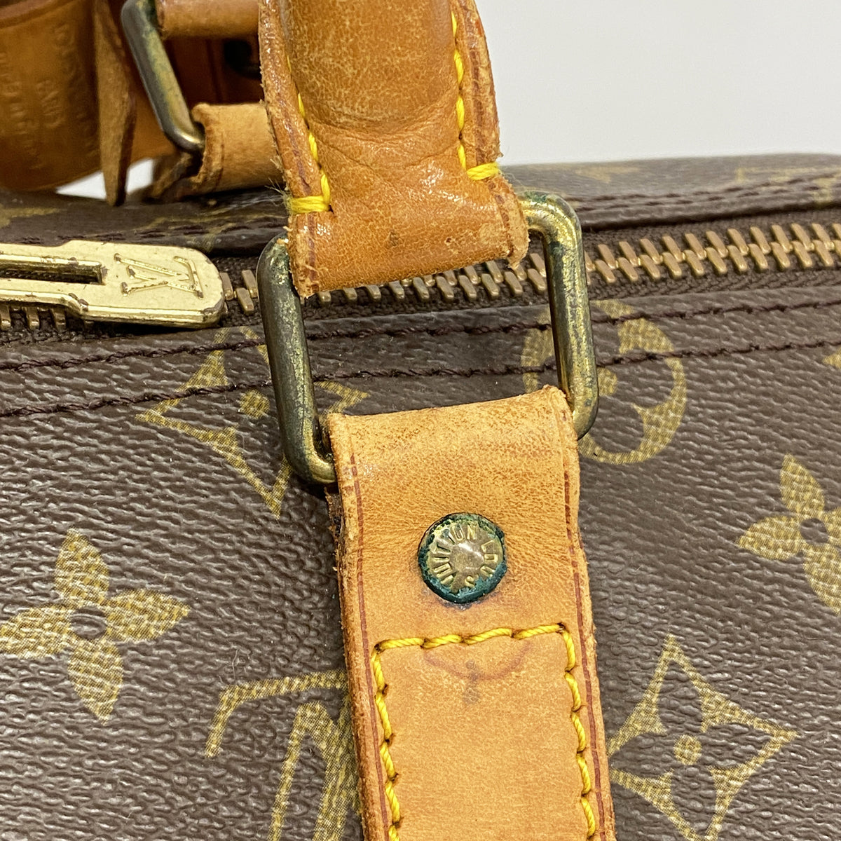 【6ia0889】ルイヴィトン ボストンバッグ モノグラム キーポル45 M41428 ブラウン【中古】メンズ レディース ユニセックス