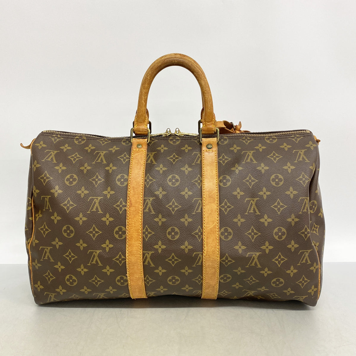 【6ia0889】ルイヴィトン ボストンバッグ モノグラム キーポル45 M41428 ブラウン【中古】メンズ レディース ユニセックス