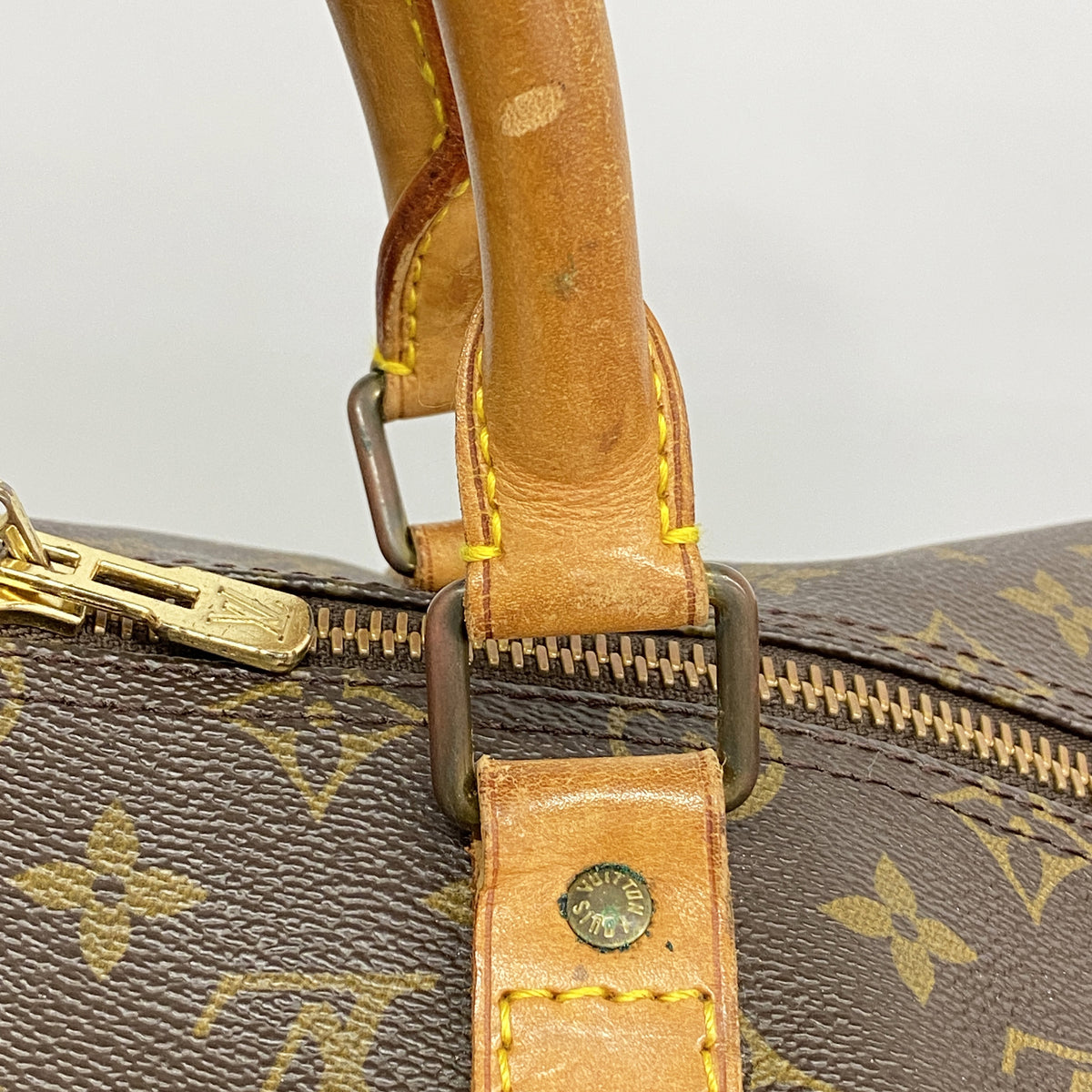 【6ia0899】ルイヴィトン ボストンバッグ モノグラム キーポル50 M41426 ブラウン【中古】メンズ レディース ユニセックス