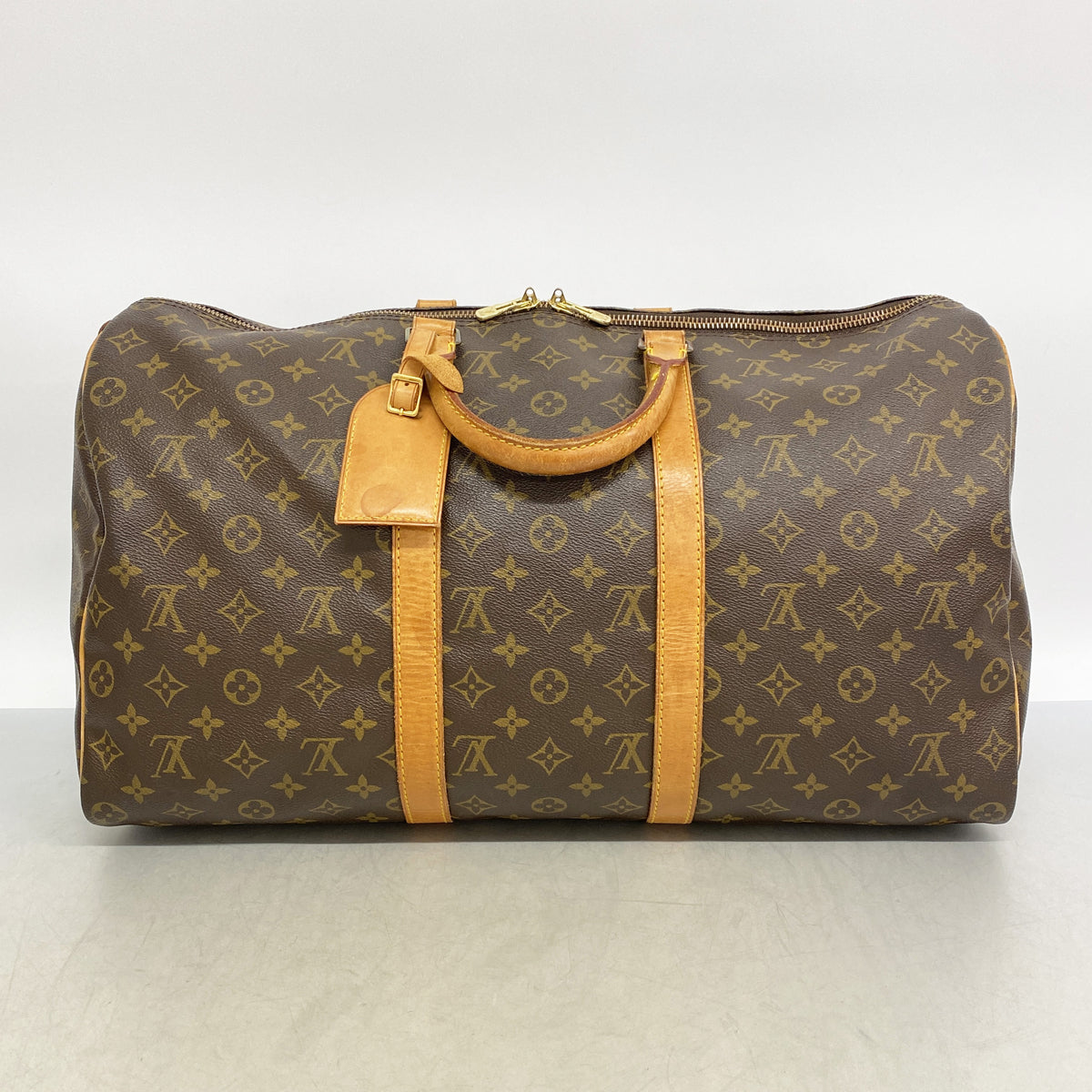 【6ia0899】ルイヴィトン ボストンバッグ モノグラム キーポル50 M41426 ブラウン【中古】メンズ レディース ユニセックス