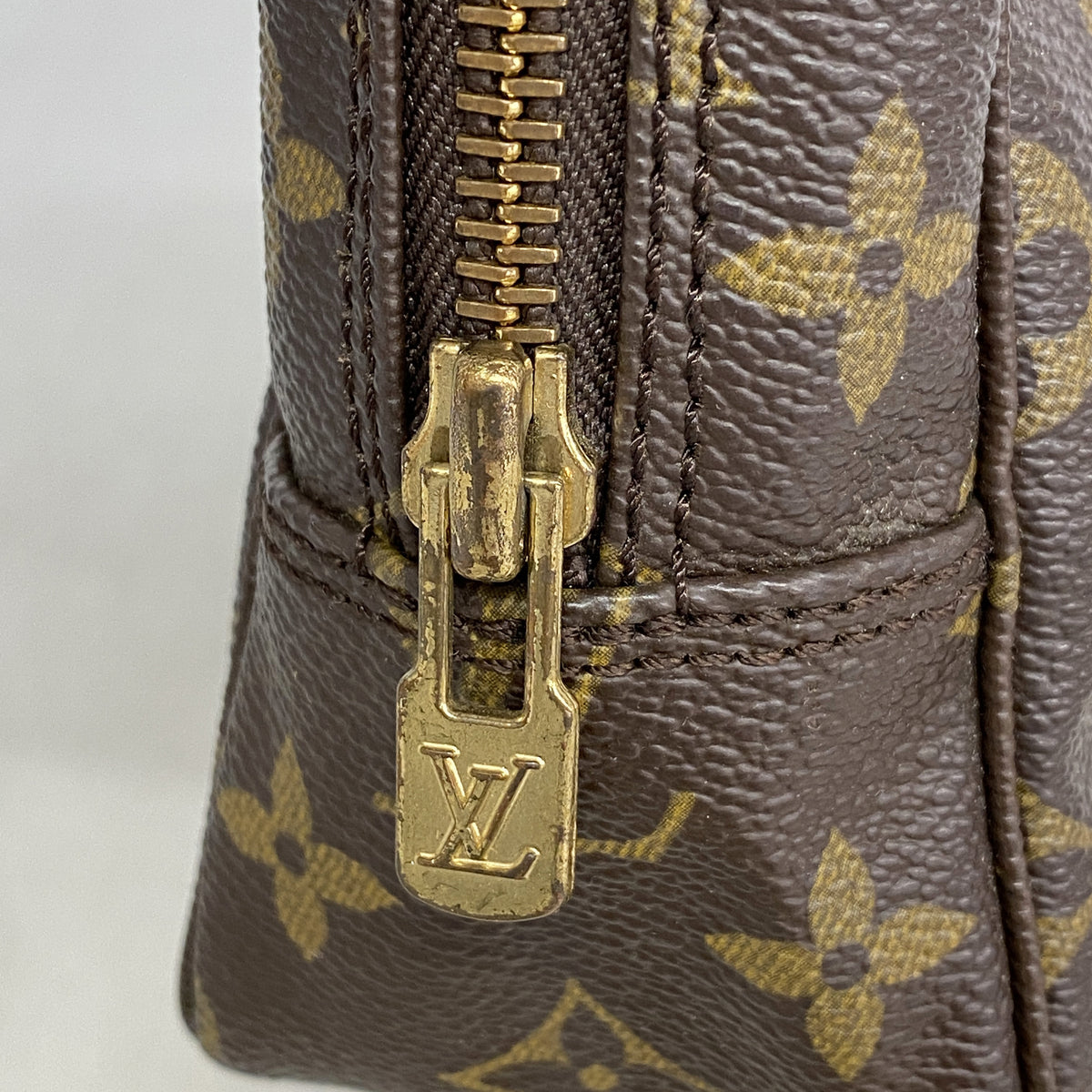 【6ia0901】ルイヴィトン ポーチ モノグラム トゥルーストワレット23 M47524 ブラウン【中古】レディース