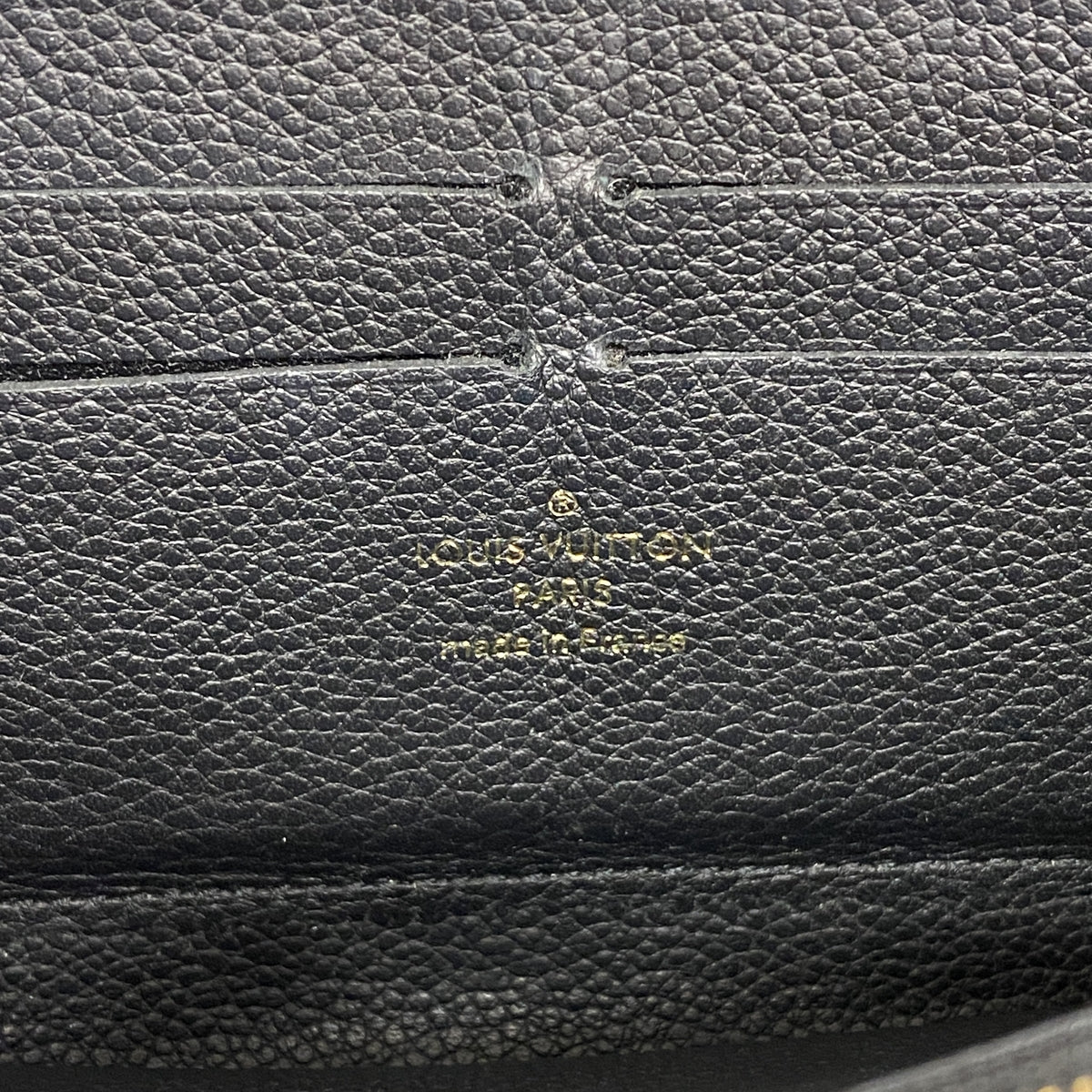 【6ia0916】ルイヴィトン 長財布 モノグラム・アンプラント ジッピーウォレット M60571 ノワール【中古】レディース