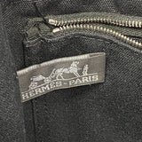 【6ia0929】エルメス ハンドバッグ フールトゥPM キャンバス ブラック シルバー金具【中古】レディース