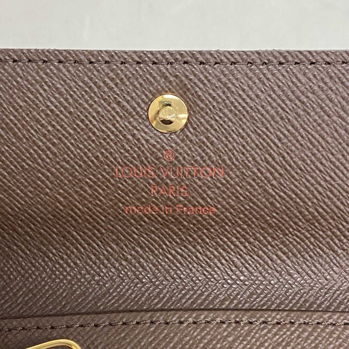 【6ia0932】ルイヴィトン キーケース ダミエ ミュルティクレ4 N62631 エベヌ【中古】レディース