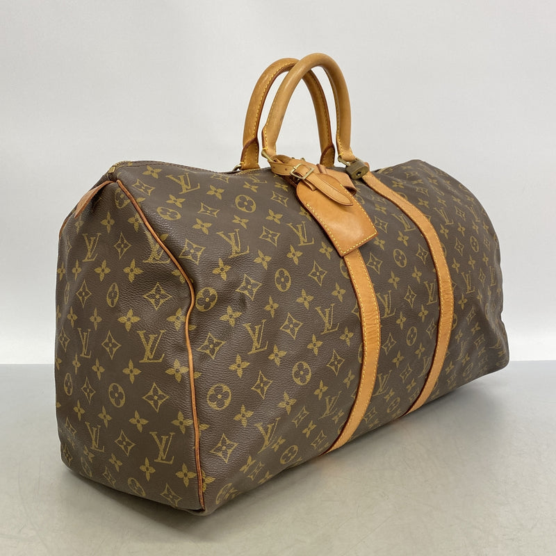 【6ia0937】ルイヴィトン ボストンバッグ モノグラム キーポル50 M41426 ブラウン【中古】メンズ レディース ユニセックス