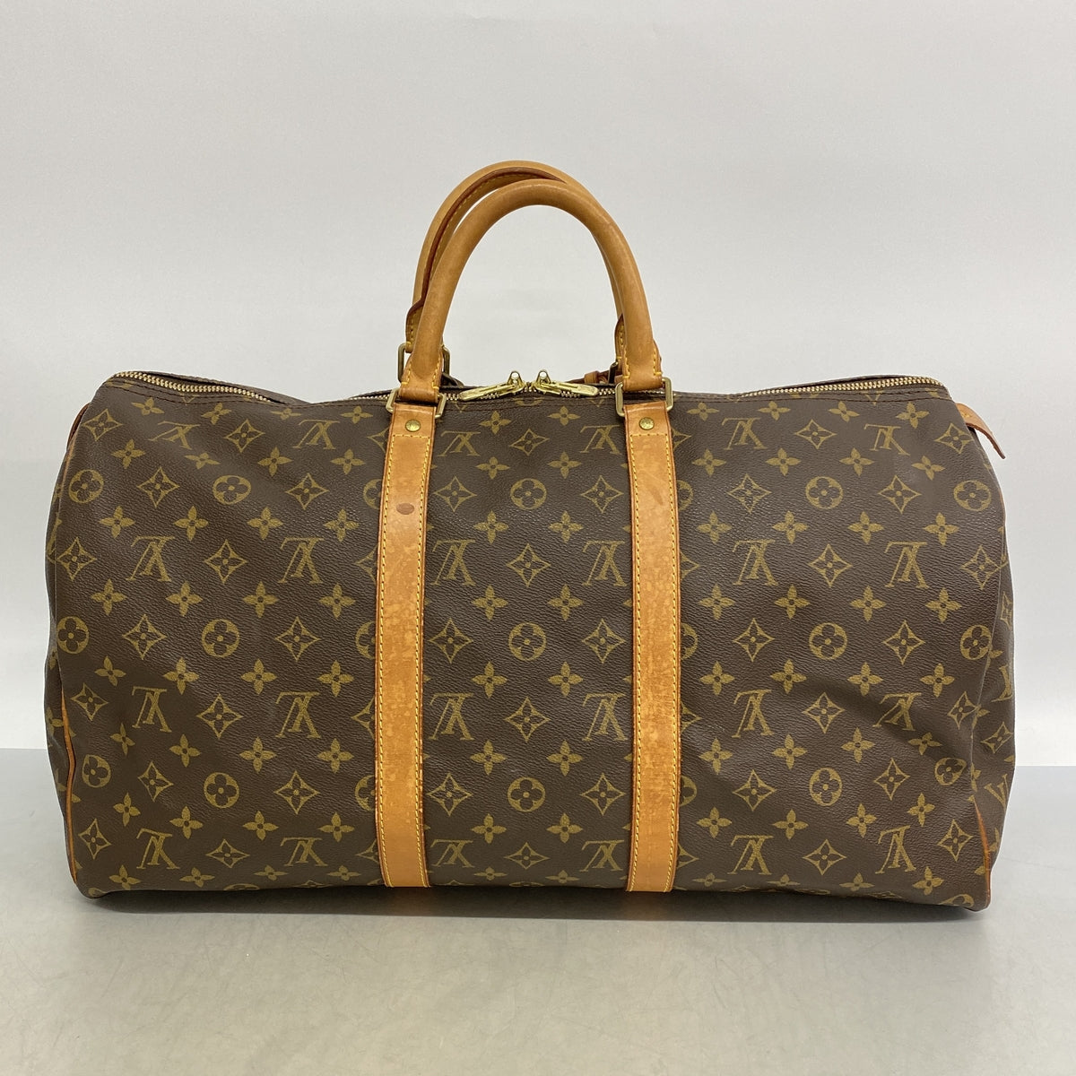 【6ia0937】ルイヴィトン ボストンバッグ モノグラム キーポル50 M41426 ブラウン【中古】メンズ レディース ユニセックス