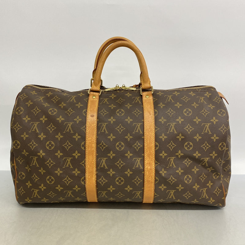 【6ia0937】ルイヴィトン ボストンバッグ モノグラム キーポル50 M41426 ブラウン【中古】メンズ レディース ユニセックス