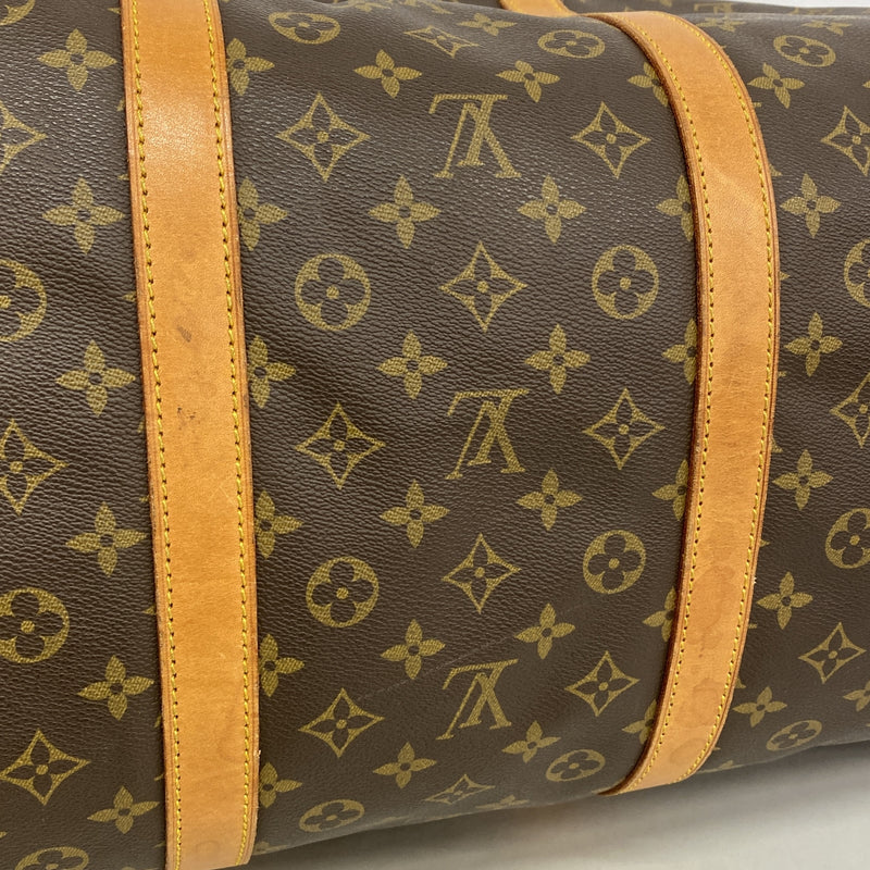 【6ia0942】ルイヴィトン ボストンバッグ モノグラム キーポルバンドリエール60 M41412 ブラウン【中古】メンズ レディース ユニセックス