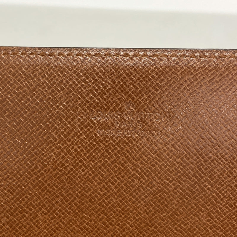 【6ia0945】ルイヴィトン 長札入れ モノグラム ポルトフォイユ円 M61818 ブラウン【中古】メンズ