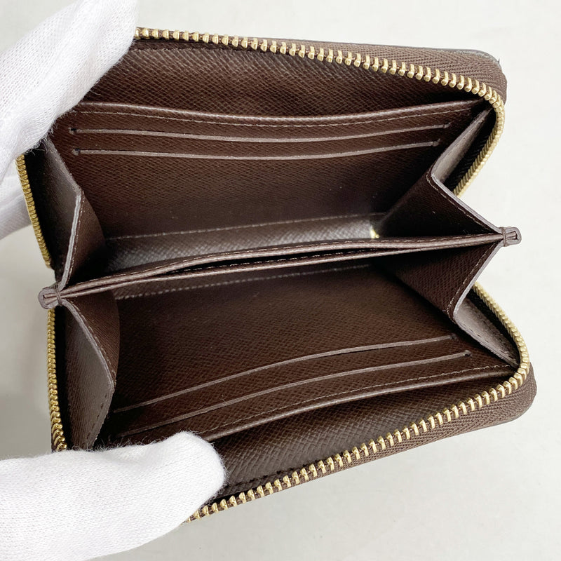 【6ia0946】ルイヴィトン コインケース ダミエ ジッピーコインパース N63070 エベヌ【中古】メンズ レディース ユニセックス