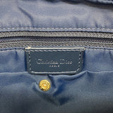 【6ia0948】クリスチャンディオール ショルダーバッグ トロッター キャンバス ネイビー ゴールド金具【中古】レディース