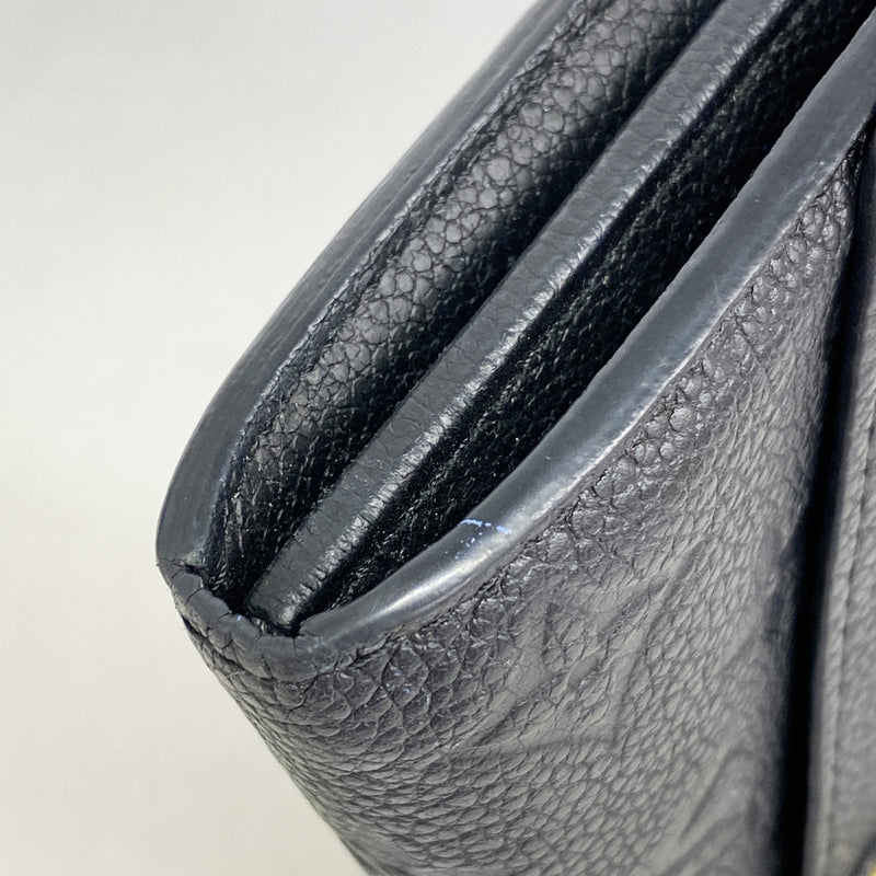 【6ia0953】ルイヴィトン 長財布 モノグラム・アンプラント ポルトフォイユサラ M61182 ノワール【中古】レディース
