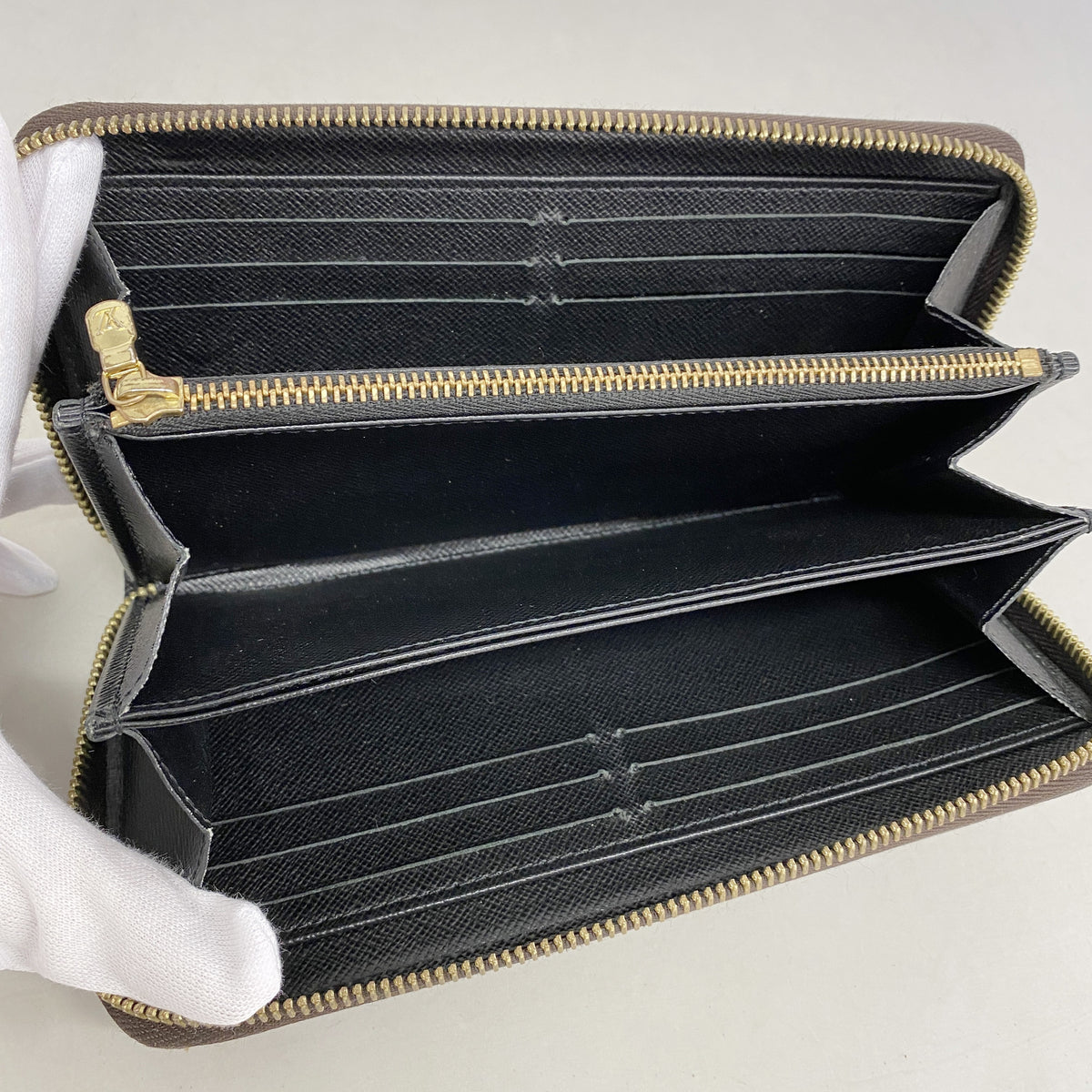 【6ia0966】ルイヴィトン 長財布 モノグラム・ジャイアント リバース ジッピーウォレット M69353 ブラウン【中古】レディース
