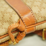 【6ia0982】セリーヌ ショルダーバッグ マカダム PVC ベージュ ゴールド金具【中古】レディース