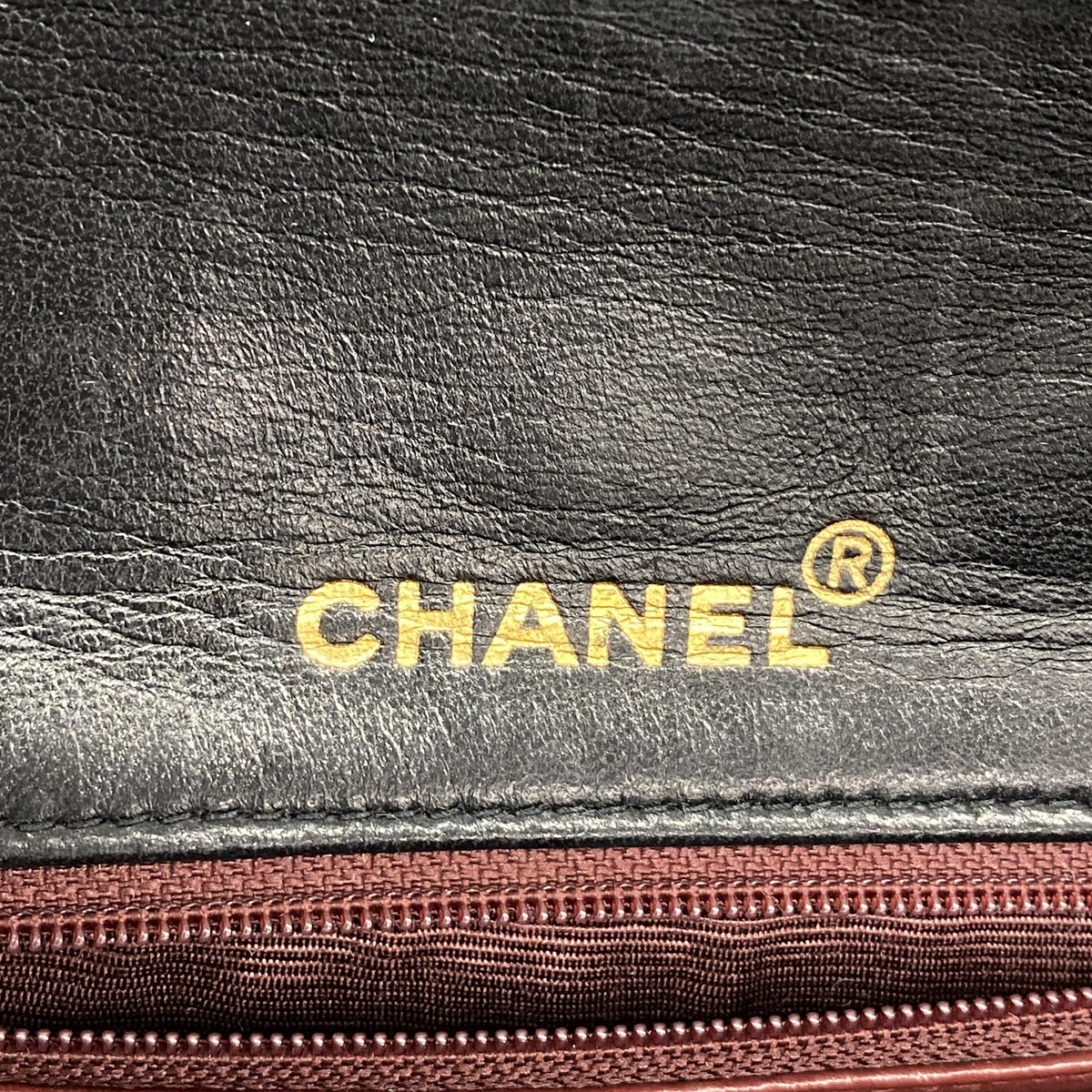 【6ia0985】シャネル ショルダーバッグ マトラッセ チェーンショルダー ラムスキン ブラック ゴールド金具【中古】レディース