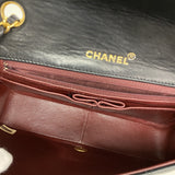 【6ia0987】シャネル ショルダーバッグ マトラッセ チェーンショルダー ラムスキン ブラック ゴールド金具【中古】レディース