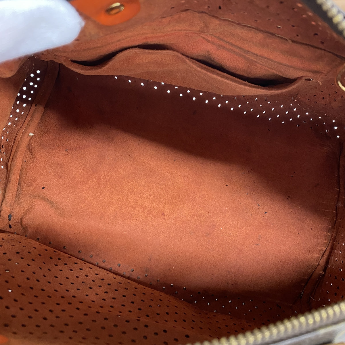 【6ia0991】ルイヴィトン ハンドバッグ モノグラム・ペルフォ スピーディ30 M95182 オランジュ【中古】レディース