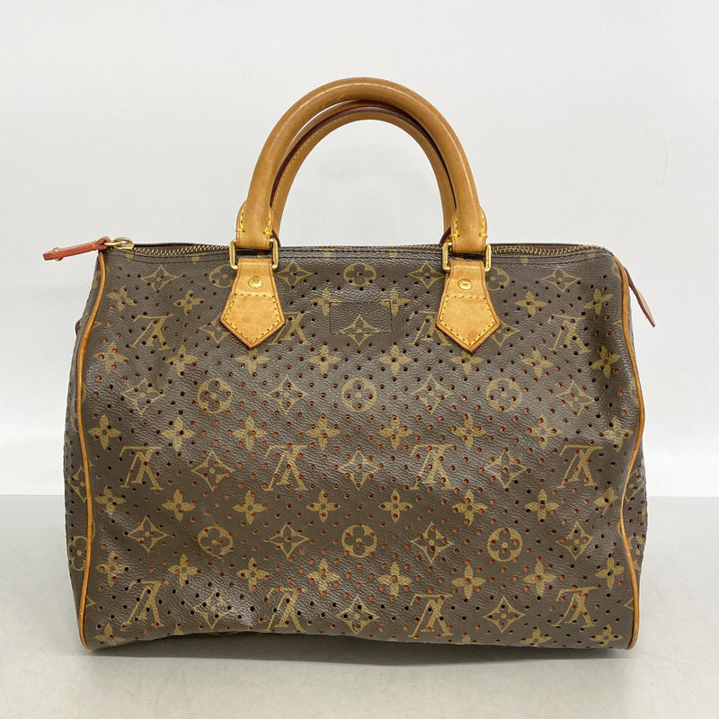 【6ia0991】ルイヴィトン ハンドバッグ モノグラム・ペルフォ スピーディ30 M95182 オランジュ【中古】レディース