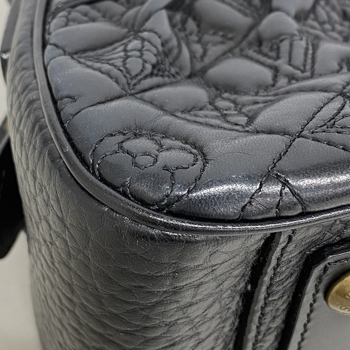 【6ia0992】ルイヴィトン ハンドバッグ モノグラム・ヴィエンナ クララ M95105 ブラック【中古】レディース