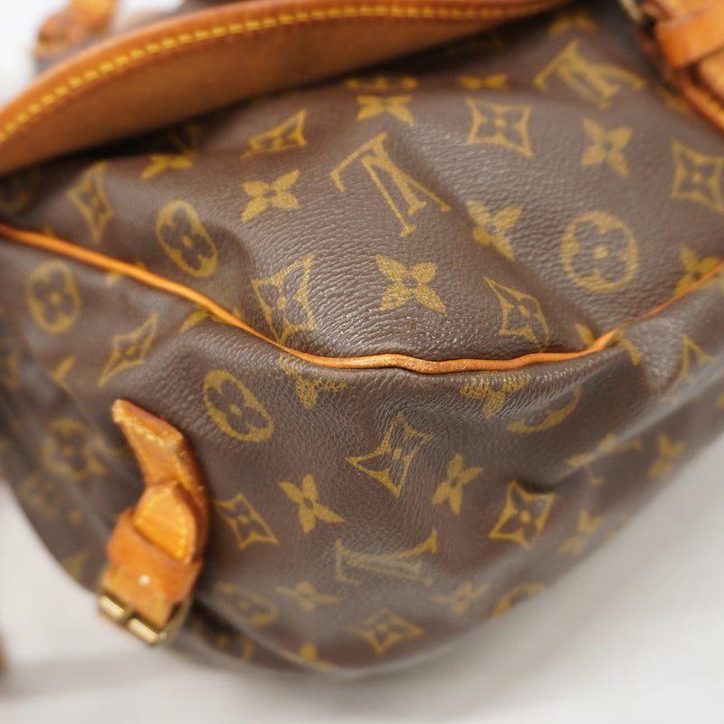 【6ia0995】ルイヴィトン ショルダーバッグ モノグラム ソミュール35 M42254 ブラウン【中古】レディース